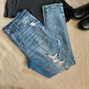 Women’s Judy Blue Skinny Fit blue Jeans. Worn Look.